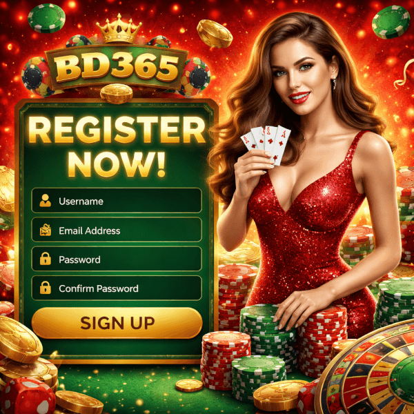 BD365 account entry to gaming platform with casino sportsbook and live play